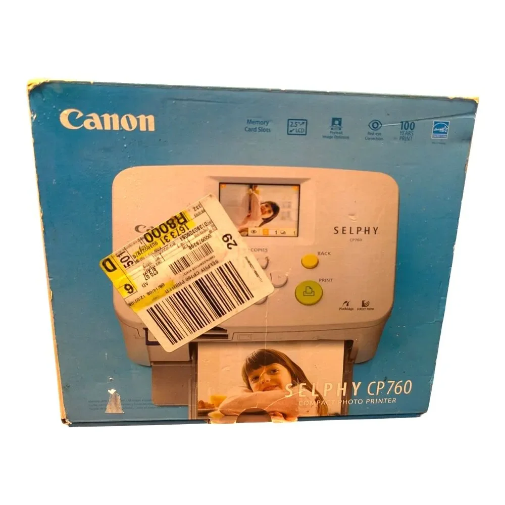 Canon Selphy CP760 Compact Photo Printer & Accessories Only No Camera EUC